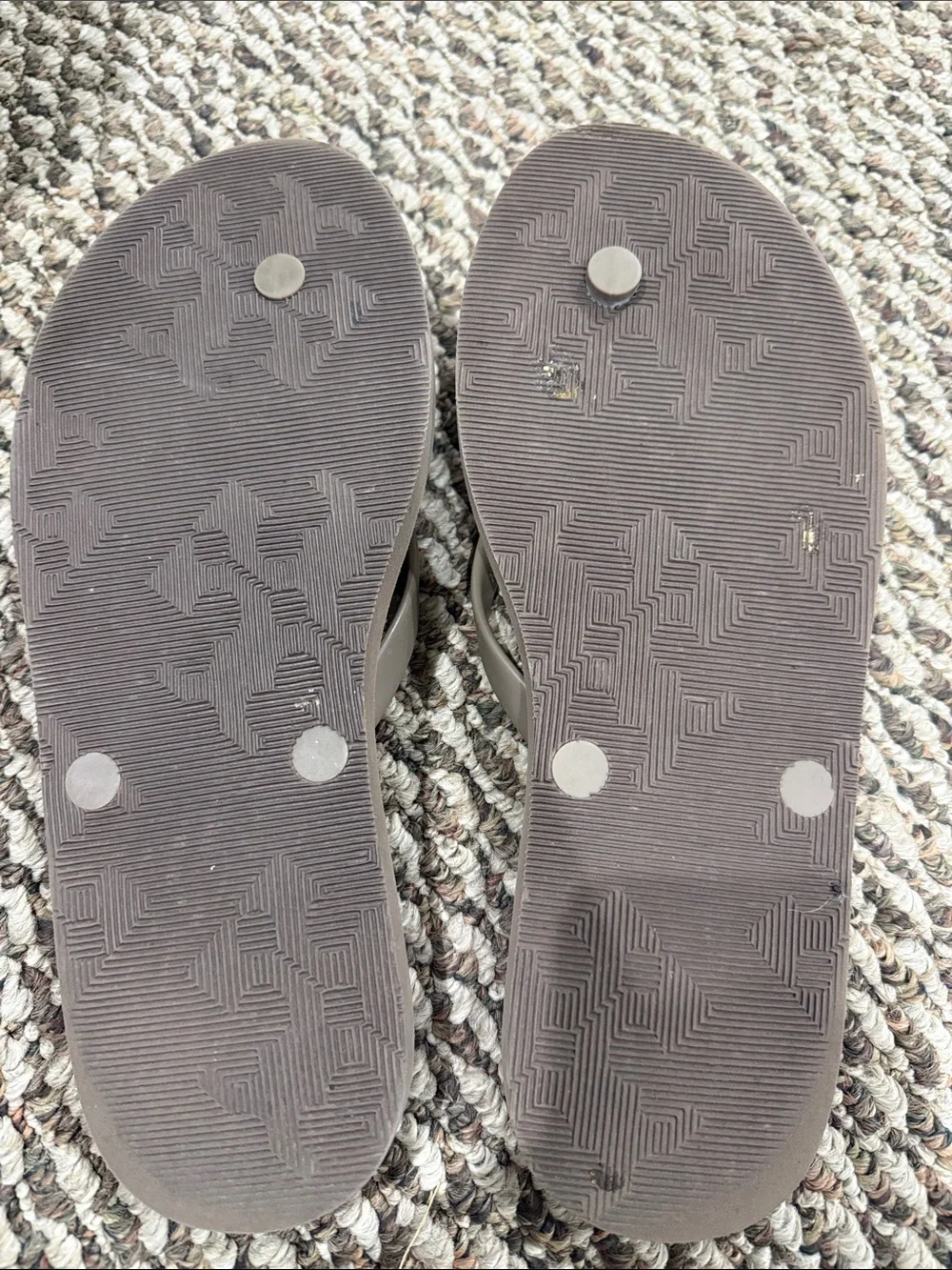 Tory Burch KIRA PADDED FLIP-FLOP - Mountain Gray / Silver